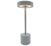 Lampe de table sans fil - LUMISKY - ROBY GREY - H30 cm - Touch en aluminium - Gris clair - LED