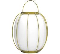 Lampe de table sans fil poignée en métal doré LED blanc dimmable TULUM H27cm