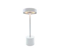 Lampe de table sans fil - LUMISKY - ROBY WHITE - H30 cm - Touch en aluminium - Blanc mat - LED