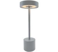 Lumisky Lampe de table sans fil touch en aluminium gris clair LED ROBY GREY H30cm