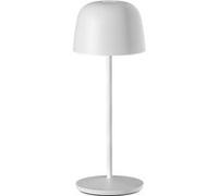 Lumisky Lampe de table touch sans fil en aluminium blanc LED SOPHIA WHITE blanc dimmable H28cm