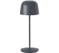 Lumisky Lampe de table SOPHIA ROCK tactile sans fil LED dimmable acier gris anthracite H28cm