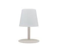 Lumisky Lampe de table sans fil STANDY MINI – pied acier crème LED blanc chaud/blanc dimmable H25cm