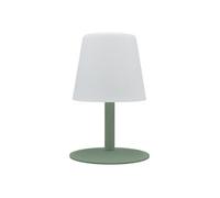 Lampe de table sans fil - LUMISKY - STANDY MINI Olive - H25 cm - Pied en acier vert olive - LED blanc chaud et blanc