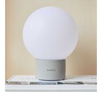 Lumisky Lampe de table sans fil Terra Beton – 60 à 130 lumens – 20 x H 25 cm – Gris