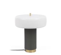 Lampe de table Serenella en métal peint blanc et vert