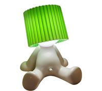 Lampe de table Shy Boy, lampe de table Shy Boy, lampe créative « A Little Shy Man » - Cadeau de Noël et de Saint-Valentin, cadeau éléphant blanc pour adultes, lampe de table Shy Boy (vert)