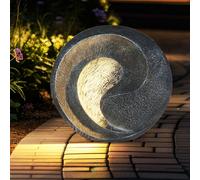 Lampe de Table Solaire D'Extérieur LED Jardin Solardeko Sculpture Aspect Pierre