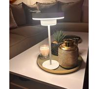 Lampe de table solaire genova blanc