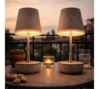 Lampe De Table Solaire Globo Extérieure Terrasse LED Réglable 2 Pièces Sable