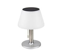 Lampe de table solaire ito electronics 3 niveaux de luminosité lumière blanc chaud LED argent