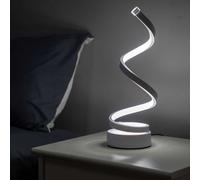 Lampe de table spiral blanc led