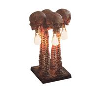 Lampe de table squelette Lampe de nuit squelette Lampe de style rétro industriel Halloween Décoration de chambre d'horreur