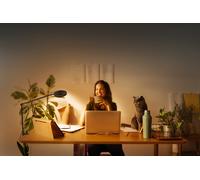 LEDVANCE SUN@HOME PANAN DESK DISC CLIP Lampe de Bureau, 15W, 1200lm, Lumière Blanche Réglable (2200K à 5000K), Dimmable, Adapte Automatiquement la Lumière au Biorythme, IP20, Noir