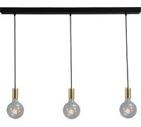 Lampe De Table Suspendue En Laiton Noir Rétro 3FLMG Réglable En Hauteur Dimmable