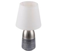 Lampe de table textile éclairage de salon Lampe de lecture tactile dans un ensemble comprenant des ampoules LED