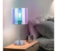 Lampe de table textile salon chambre éclairage lecture veilleuse lampe multicolore Globo 15260T