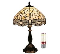 Lampe De Table Tiffany, 12 Pouces Lampe De Table De Style Tiffany, Vitrail Libellule Lampe, Lampes Tiffany Pour Salon,Chambre, Salle à Manger, Bureau