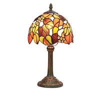Lampe de table Tiffany en verre teinté orange raisin chambre à coucher lecture lampe de bureau pour bureau dortoir bar décorer style rétro unique mignon décor cottage village lampes de table de nuit
