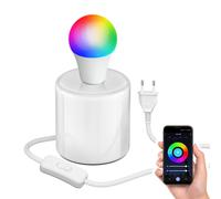 Lampe de table TIPO porcelaine ronde blanc incl. E27 Smart Home lampe LED RGBW [EEK: F]