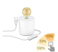 Lampe de table TIPO porcelaine ronde blanche + ampoule LED E27 or max. 778lm 3 [EEK: E]