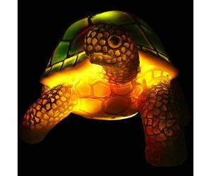 Lampe de Table Tortue en Résine Teintée LED Décorative