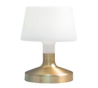 Lampe de table touch design sans fil pied en acier doré LED blanc chaud/blanc dimmable HELEN GOLD H21cm