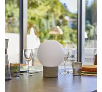 Lumisky Lampe de table sans fil Terra Beton – 60 à 130 lumens – 20 x H 25 cm – Gris