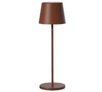 Lampe de table touch sans fil en aluminium marron VINTAGE LED blanc dimmable H38 cm