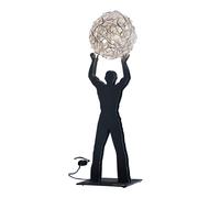 Lampe de Table Uomo Della Luce S Ø 10cm/H 35cm/frame black figure H 30cm