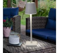 Lampe de Table USB Batterie Variateur Tactile Jardin Blanc LED