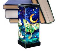 Lampe de table - USB Plug-in Acrylique Artistique Peint Chevet Décoration | Transformez votre espace de vie avec une lampe de chevet artistique peinte en acrylique qui fournit un éclairage chaleureux