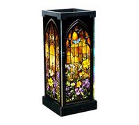 Lampe de table - USB Plug-in Acrylique Artistique Peint Chevet Décoration | Transformez votre espace de vie avec une lampe de chevet artistique peinte en acrylique qui fournit un éclairage chaleureux