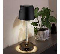 Lampe de Table Variateur Tactile Feu Latéral Hauteur Réglable Batterie LED 28cm