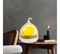 Veilleuse LED en forme d'oiseau, lampe de chambre à coucher, lampe pour enfant, lampe de table, variateur tactile, blanc orange, 4x LED 0,08 watts, DxH 14x17 cm