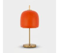 Lampe de table vintage en verre et métal Odly