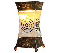 Lampe de table XENIA crème, Lumière de dècoration en métal et résine