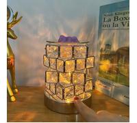 Lampe de Table - ZGEER - Rubik’s Cube - Cristal - Rechargeable USB - Multicolore