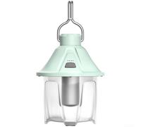 Lampe de tente magnétique étanche IPX4, lanterne rechargeable en forme de pomme de pin avec batterie de 2000 mAh. Design LED bicolore idéal pour la randonnée et le camping en plein air (vert)