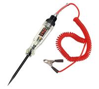 Lampe de test automobile 5-120 V DC avec affichage de la tension et indication polarité, testeur fusible automatique avec clip étau et stylo sonde pour divers véhicules