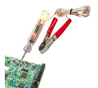Lampe de test de fusible - Testeur de circuit numérique LCD 3,6 à 24 V avec sonde - Testeur électrique de voiture - Prise de fusible de fil - Testeur de tension électrique pour électricien et