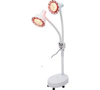 Lampe de thérapie infrarouge à double tête, température réglable, télécommande pratique, design compact