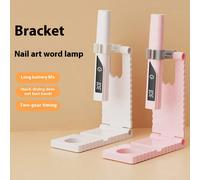 Lampe de thérapie lumineuse pour l'art des ongles avec support, ensemble de lampe à ongles droite à commande tactile, mini lampe à ongles rechargeable portable, utilisation professionnelle en salon de