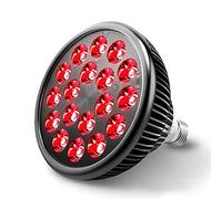 Lampe de Thérapie par la Lumière Rouge, Ampoule de Luminothérapie LED 660nm et 850nm, Lampe de Physiothérapie 54W pour Le Soulagement de la Peau et de la Douleur
