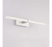 Lampe de Toilette Led, Éclairage Miroir de Salle Den, Lampe Murale Pour Coiffeuse, Finition Brossée Argent, Éclairage Avant Miroir Pour Salle Den Et Vestiaire, Éclairage Pour Cadre Et Tableau