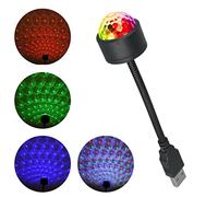 Lampe de Toit USB pour Voiture, Portable Lumière Disco, Noir Mini 3 Couleurs Boule Disco USB Rechargeable, Portable Lumière de Scène à pour Fête, Noël, Bar, Club, DJ, Mariage