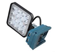 Lampe de travail 16 LED de 10,2 cm avec chargeur USB pour batterie Li-Ion Bosch, projecteur rotatif pour atelier, lampe torche électrique portable, LED d'extérieur (A)