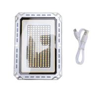 Lampe de Travail 2000LM LED Rechargeable Dimmable avec Base Magnétique Pliable - Éclairage Puissant et Polyvalent pour Atelier, Photographie et Lecture