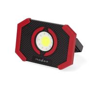 Lampe de Travail à LED 10W 1000lm Rechargeable avec Support Aimanté Noir / Rouge