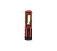 Lampe de Travail à LED 4W 300lm Rechargeable avec Crochet et Aimant Noir / Rouge